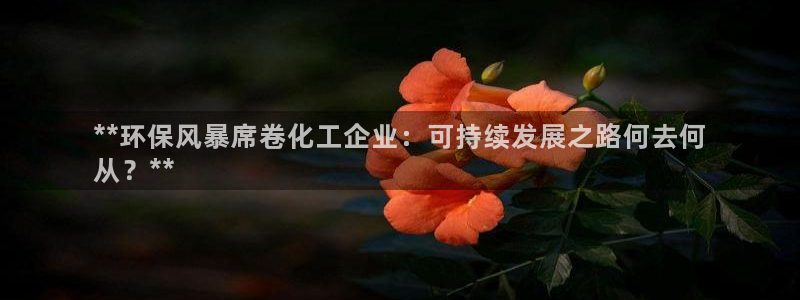 亿万先生网页版登录：**环保风暴席卷化工企业：可持续发展之路何去何
从？**