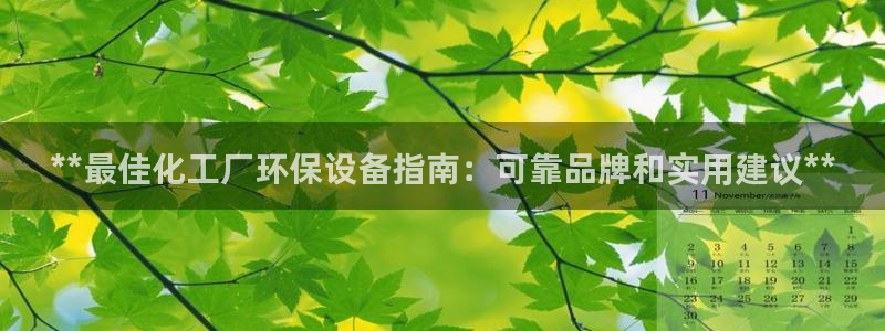 亿万网络科技有限公司：**最佳化工厂环保设备指南：可靠品牌和实用建议**