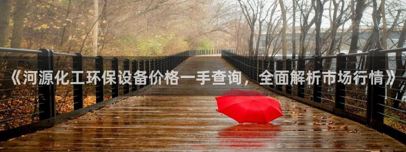 亿万网红：《河源化工环保设备价格一手查询，全面解析市场行情》