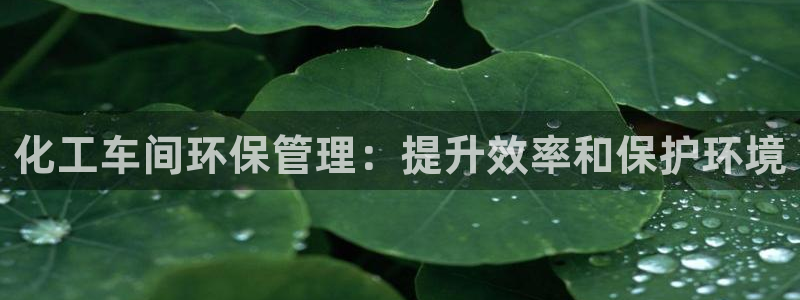 亿万的亿：化工车间环保管理：提升效率和保护环境